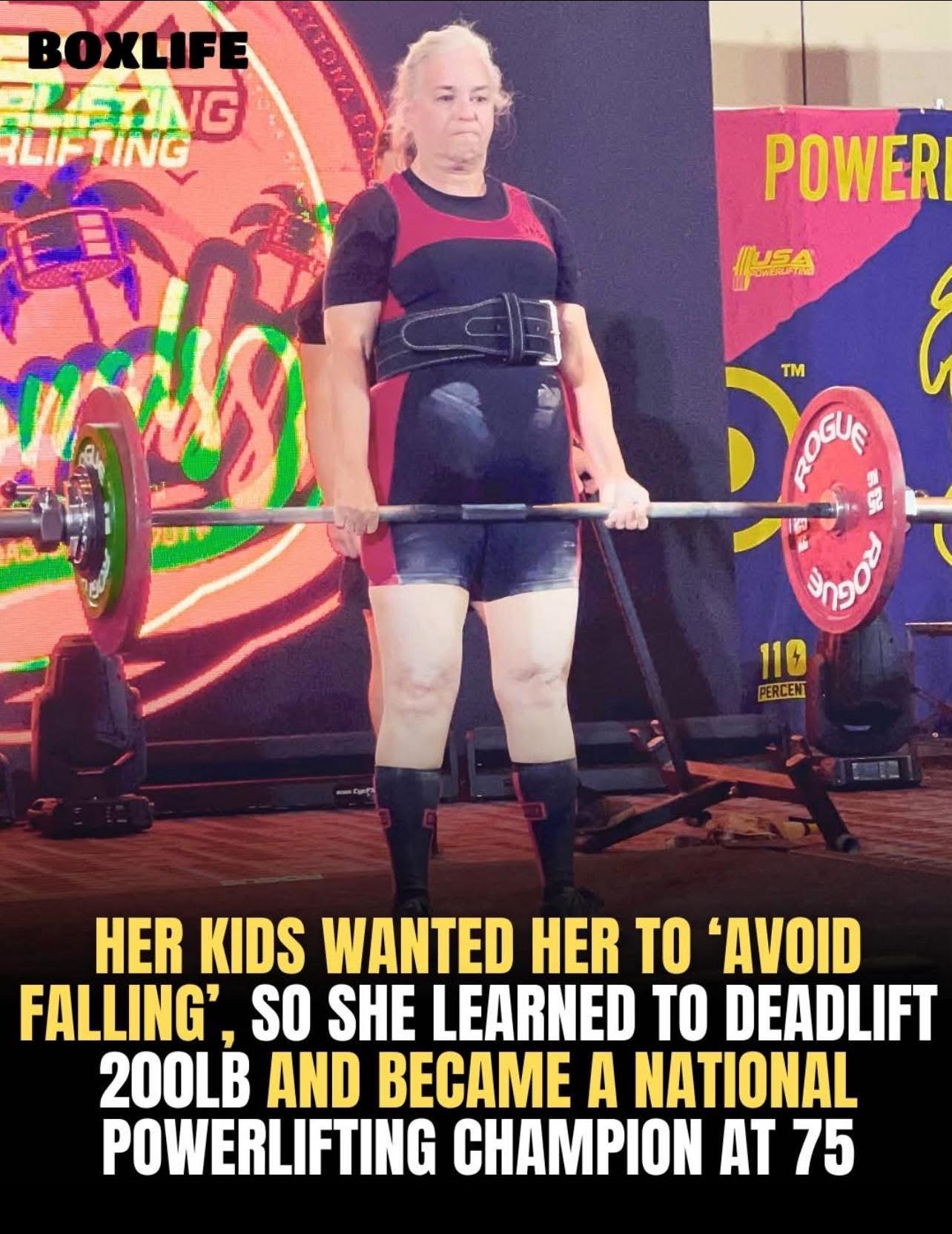Gym Memes - At 75, Kate Evert proves strength has no... | Facebook