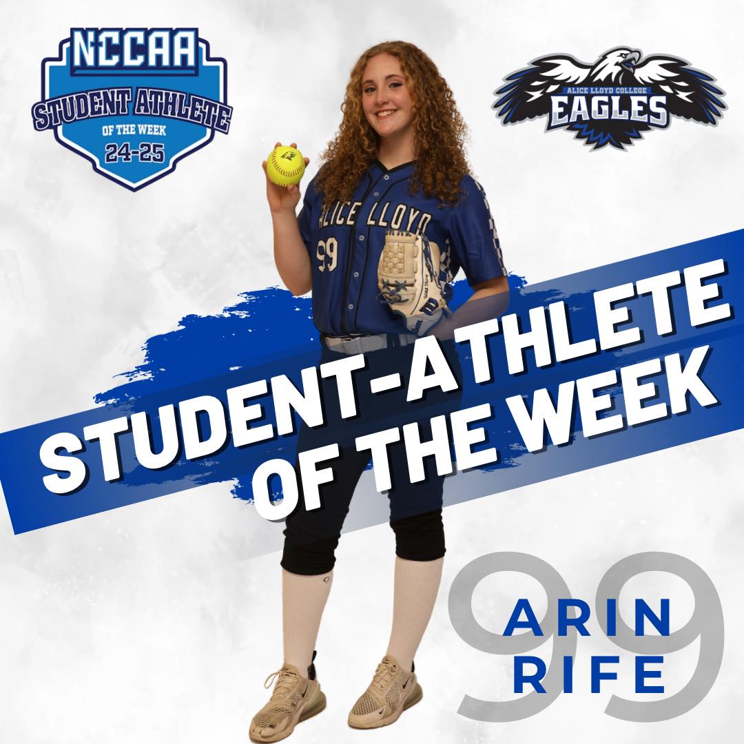 Alice - Freshman Arin Rife has been selected as the NCCAA Softball ...