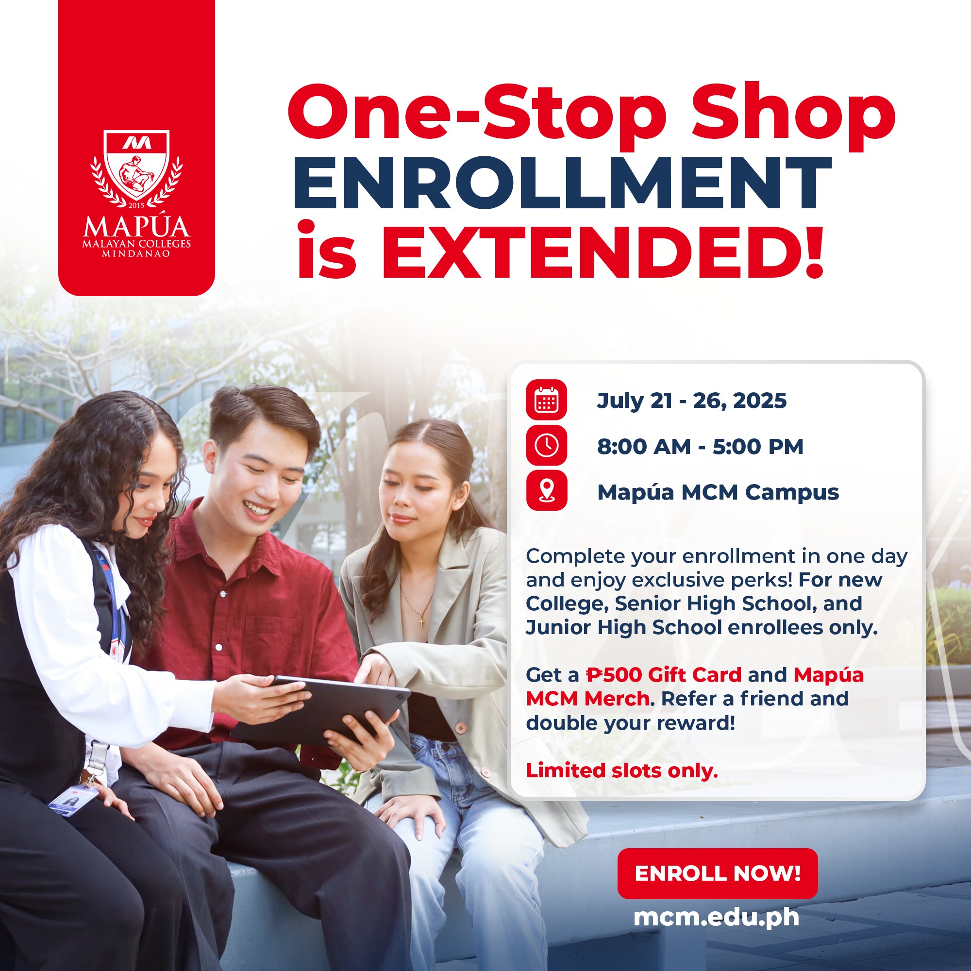 Mapúa - Heads up, future Mapúans! One-Stop Shop Enrollment is EXTENDED ...