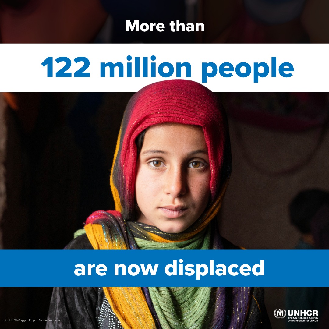 UK - Over 122 million. That’s how many people that have been forced to ...