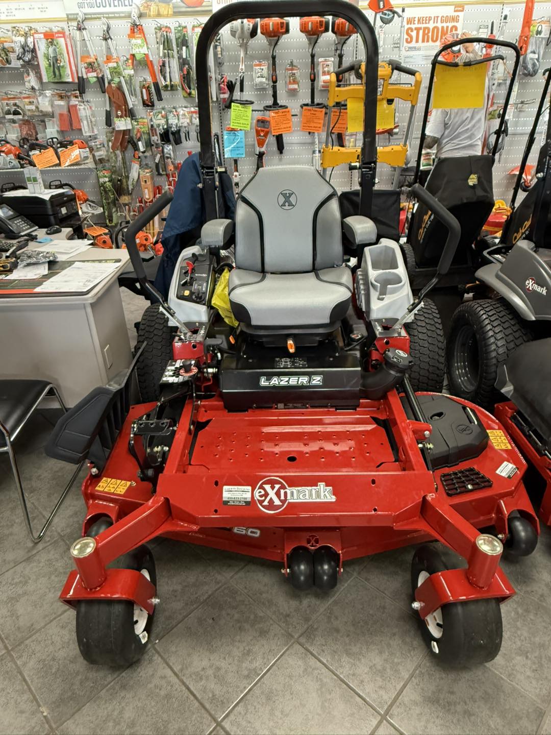 Exmark Lazer Z mowers for home and commercial use
