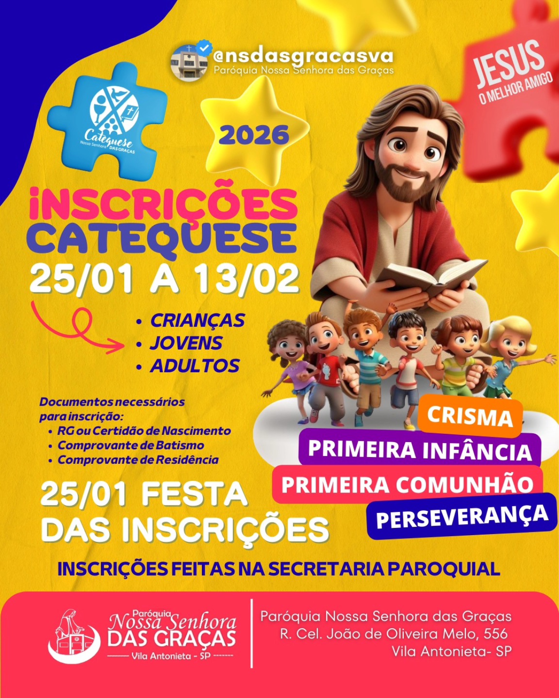Paróquia - Catequese 2026: um caminho de fé para todas as idades Seja ...