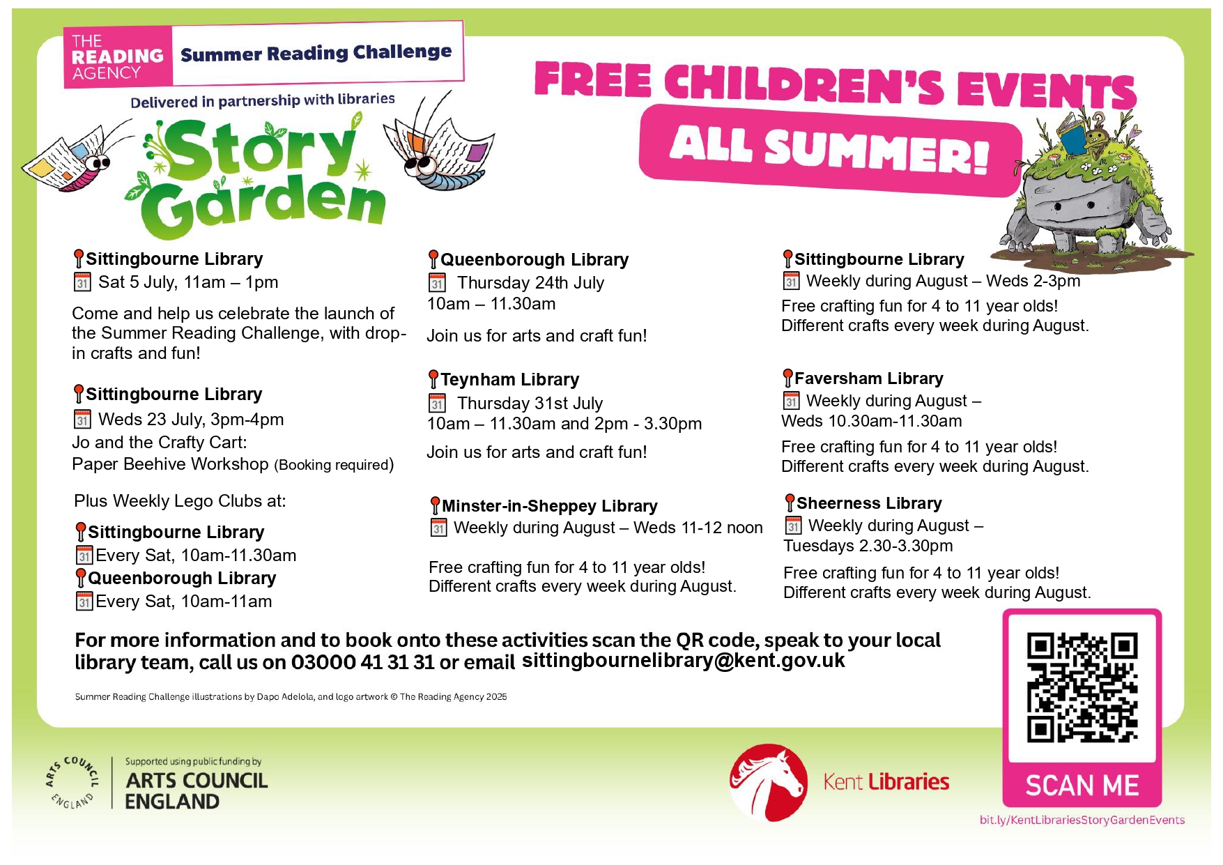 🌻📚 FREE Children's Events All Summer!... - Swale Family Hubs | Facebook