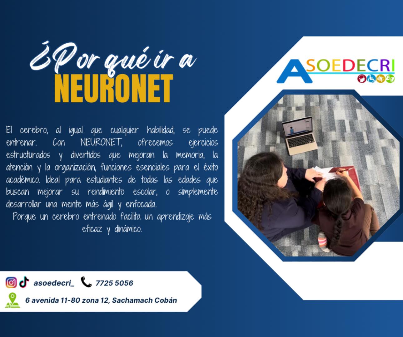 Asoedecri A.V. - ¿𝑷𝒐𝒓 𝒒𝒖𝒆́ 𝒊𝒓 𝒂 𝒏𝒆𝒖𝒓𝒐𝒏𝒆𝒕? 🧠 Un niño con... | Facebook