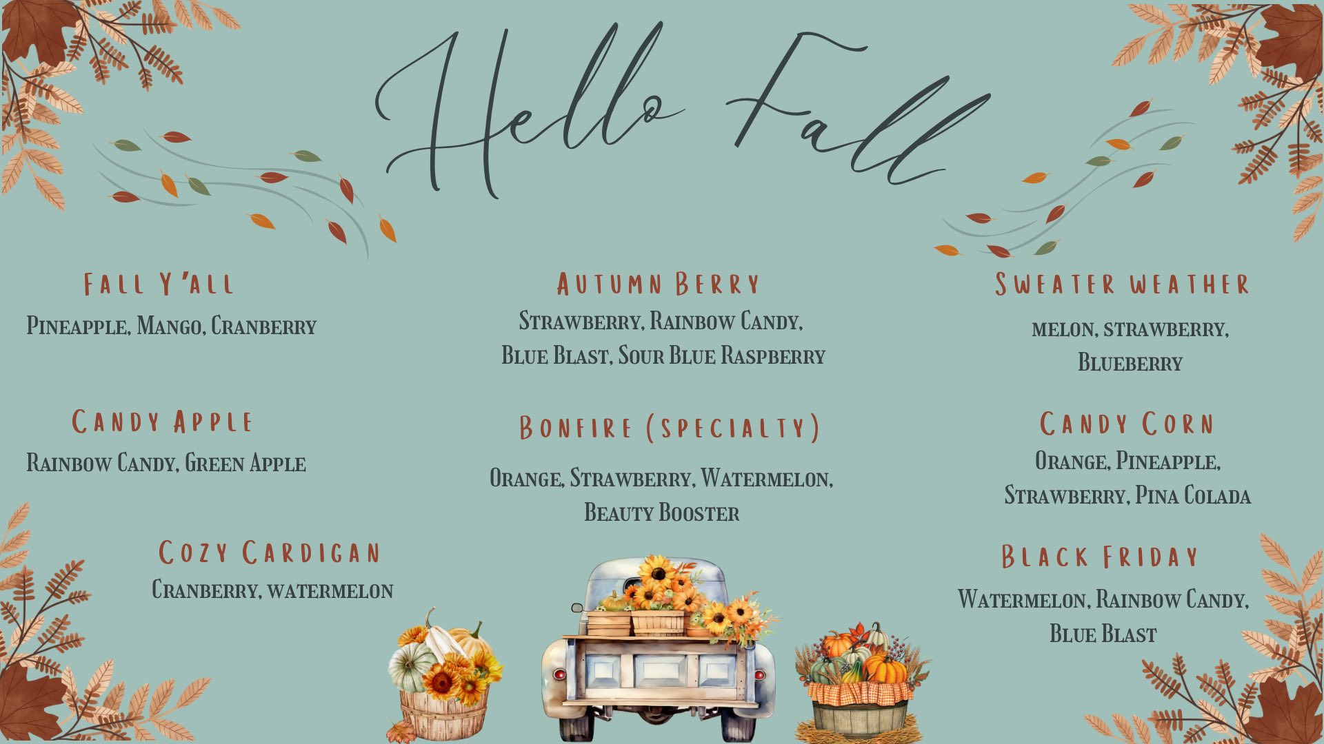 🍁 🍂Our Fall Tea Menu Has Arrived!🍁🍂 The... - Mile 1 Nutrition | Facebook