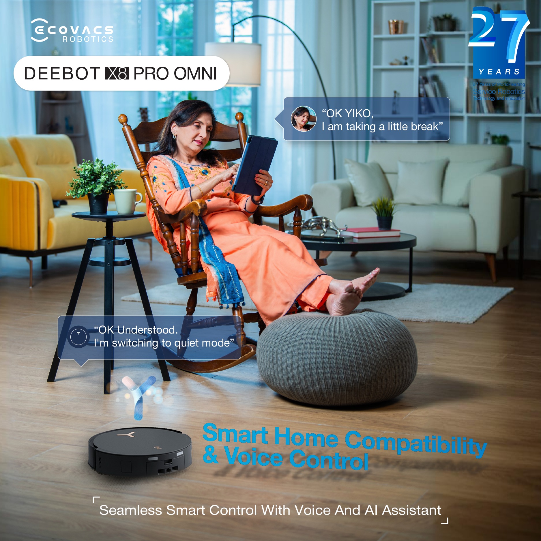 💬 Cleaning So Easy, It Listens to... - ECOVACS ROBOTICS INDIA | Facebook