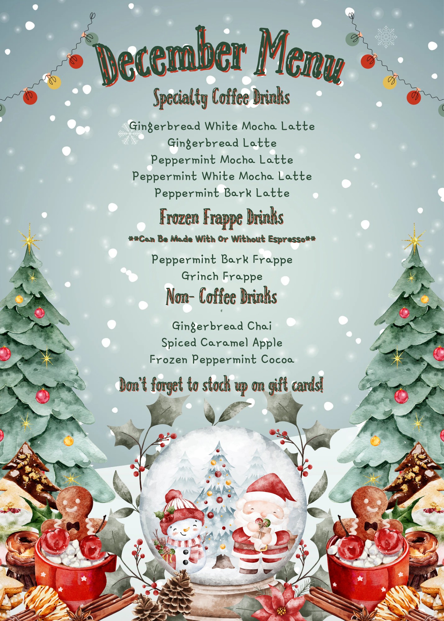 Tigers - 🎄 Our December Menu Is Here! 🎄 🎅🌲We’re kicking off the holiday ...