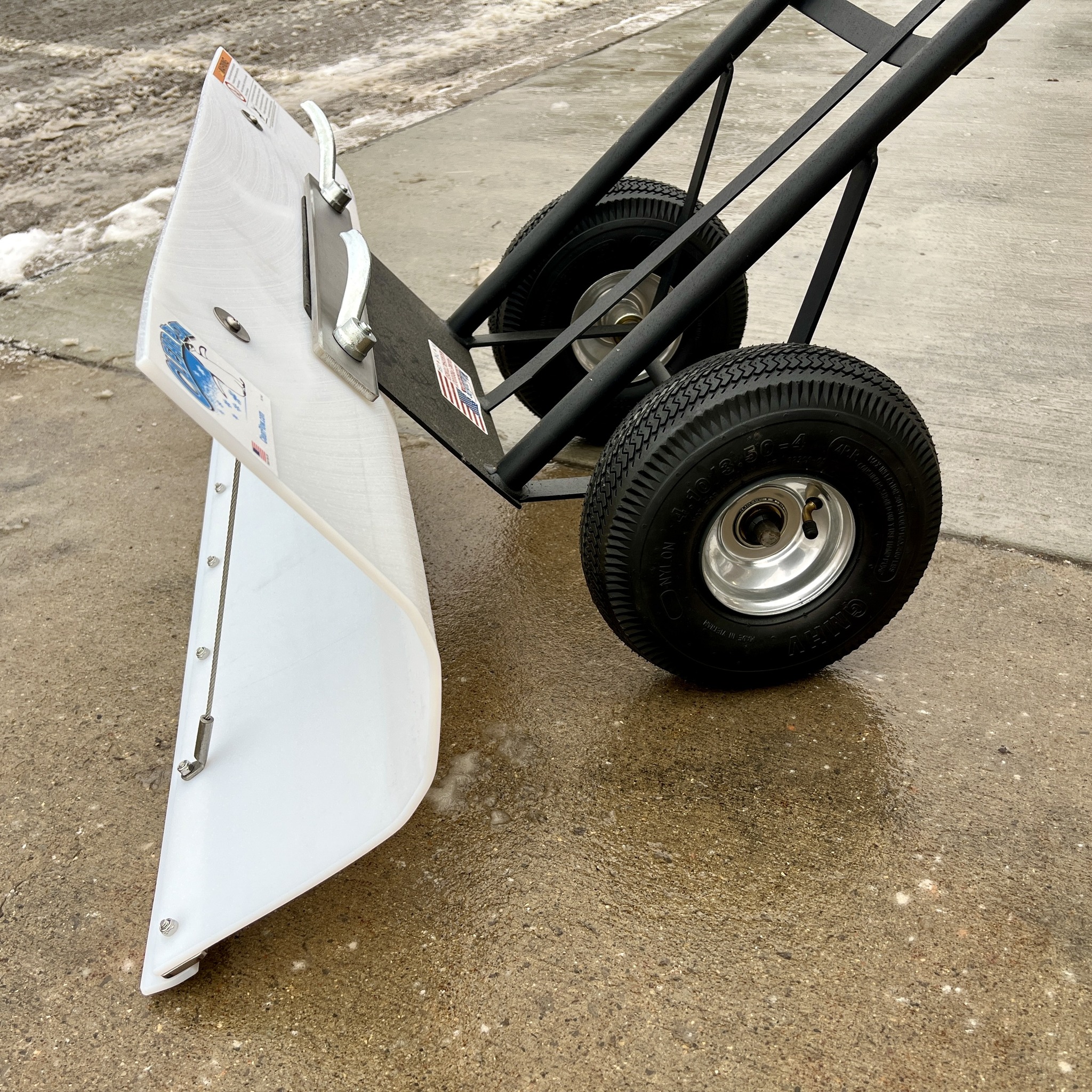Clearplow Snow Pusher For Hand Truck