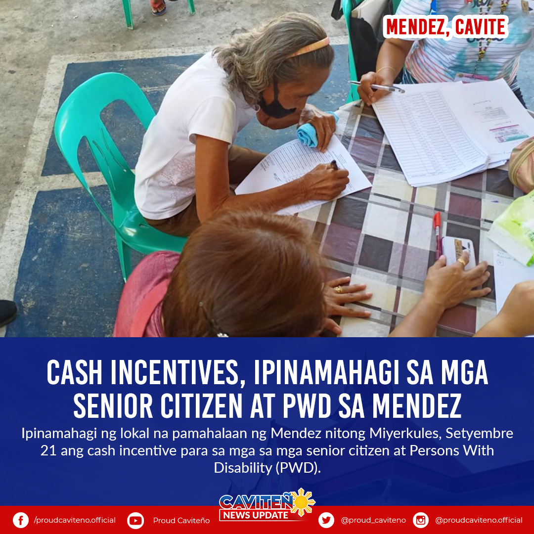 Proud Caviteño - CASH INCENTIVES, IPINAMAHAGI SA MGA SENIOR CITIZEN AT ...