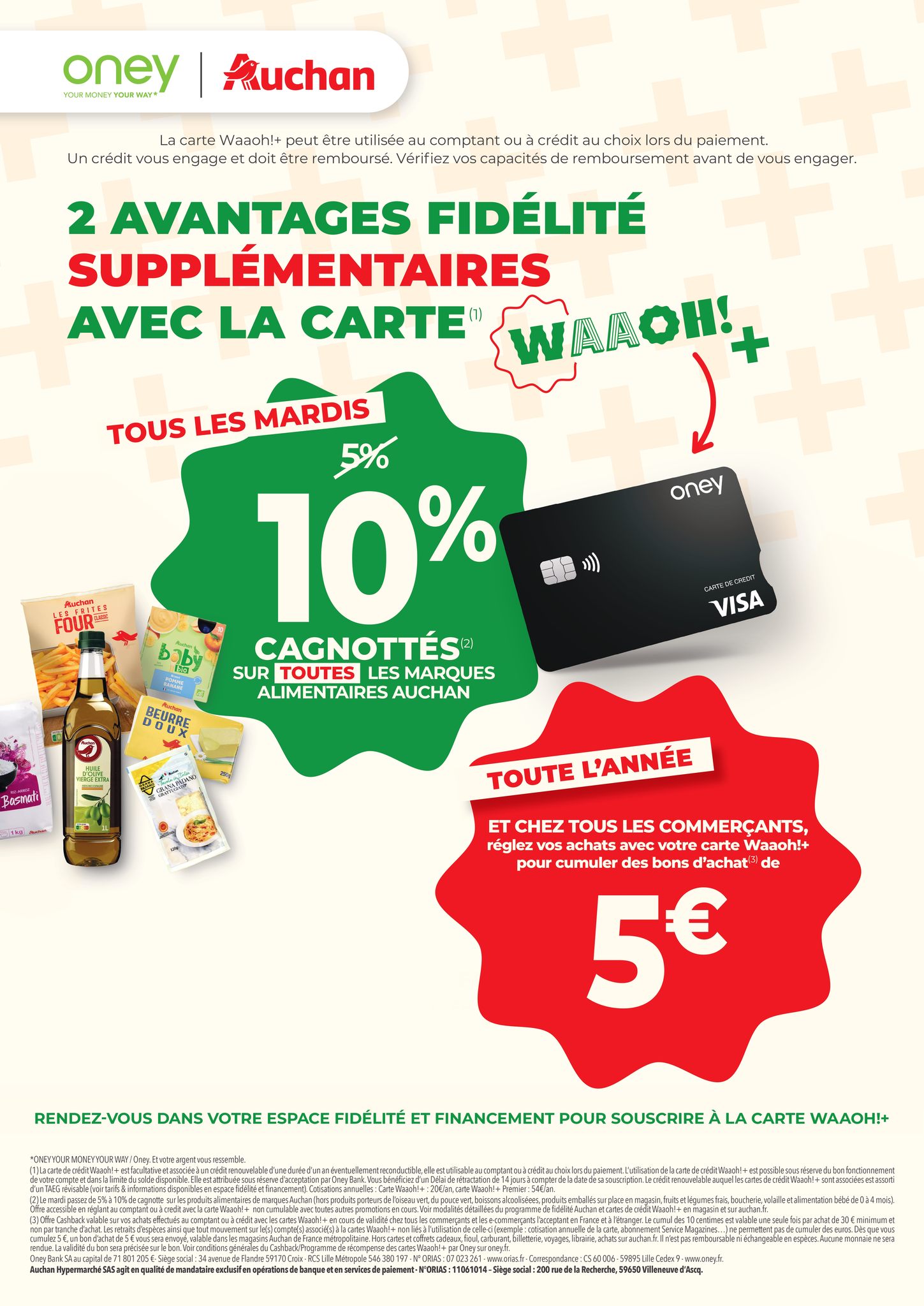 Auchan - ⚠️ C’EST NOUVEAU ! ⚠️ 🎉🤩 La carte Waaoh+ est arrivée dans ...