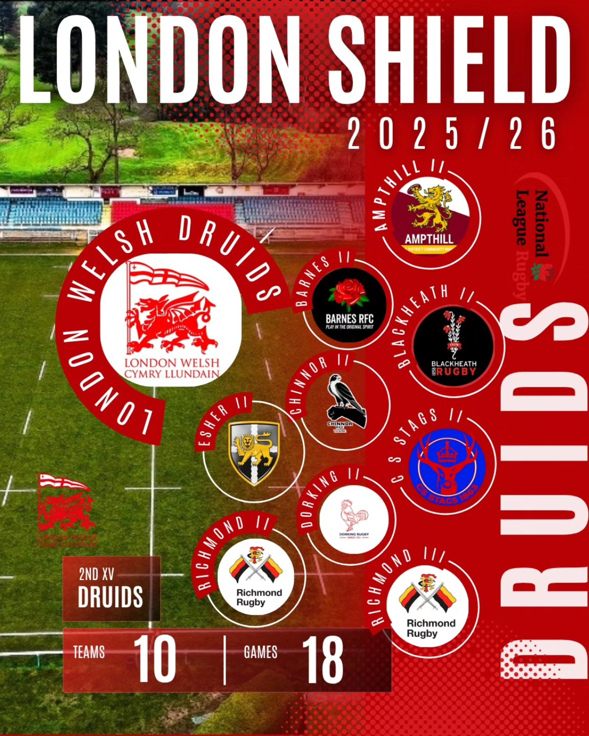 London - LONDON SHEILD 2025/26 The Druids enter a new LEAGUE structure ...