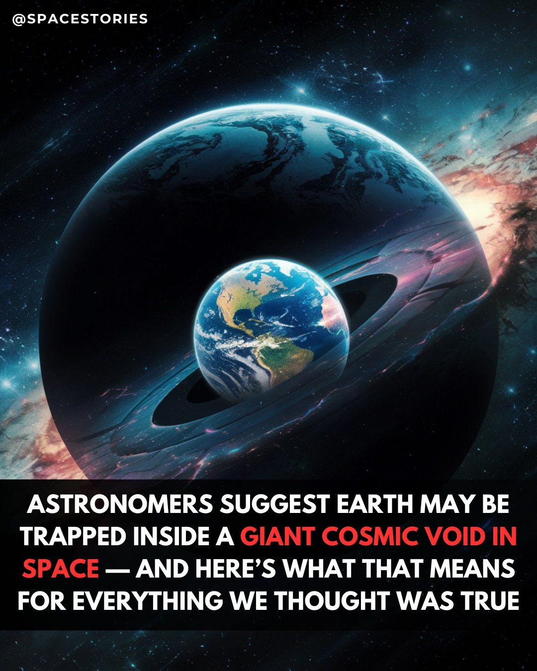 Space - 🌌 BREAKING: Earth Might Be Trapped in a Giant Cosmic Void — And ...