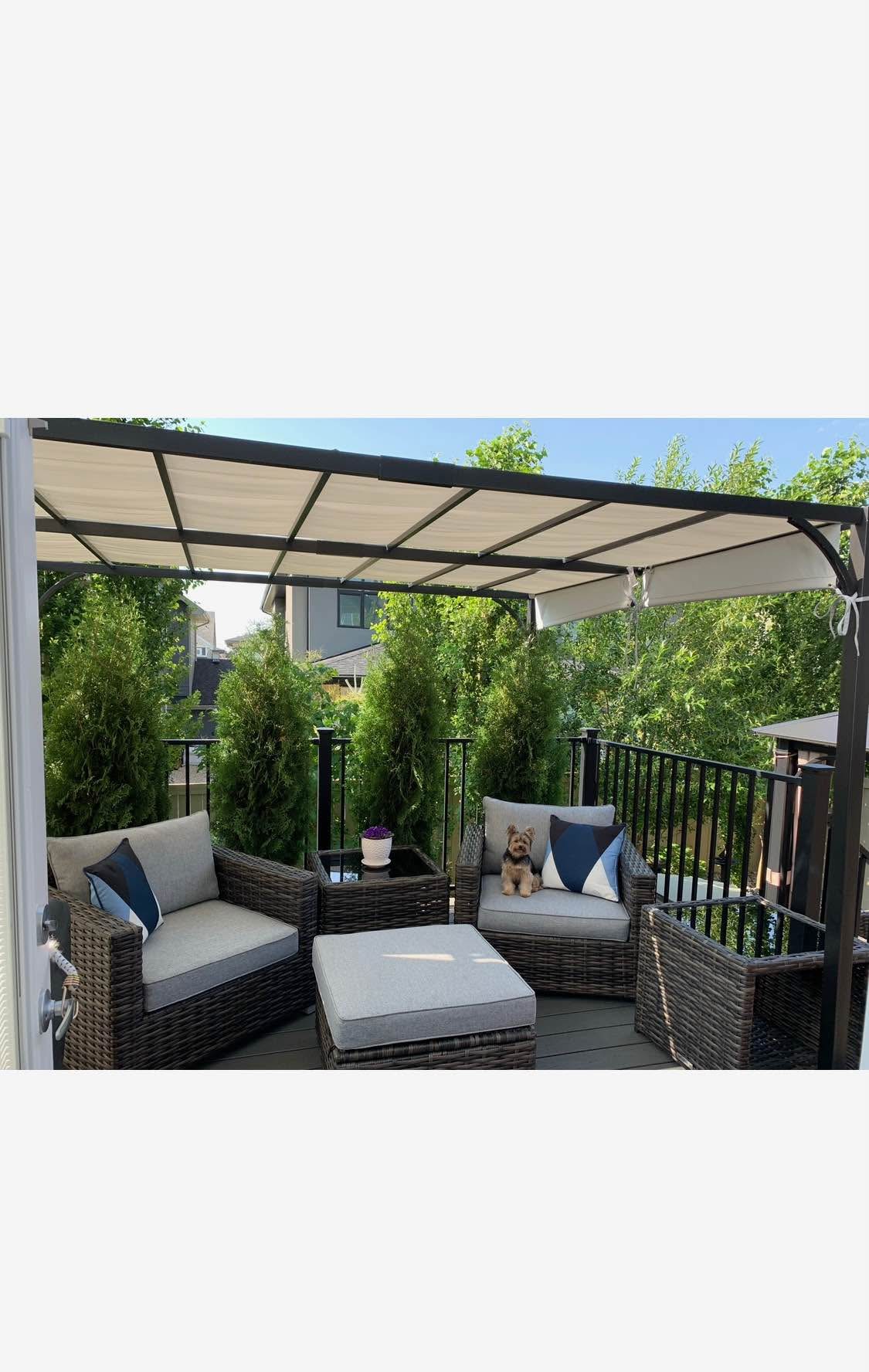 Porto Adjustable Sunshade Pergola - Awnings & Canopies - Edmonton ...