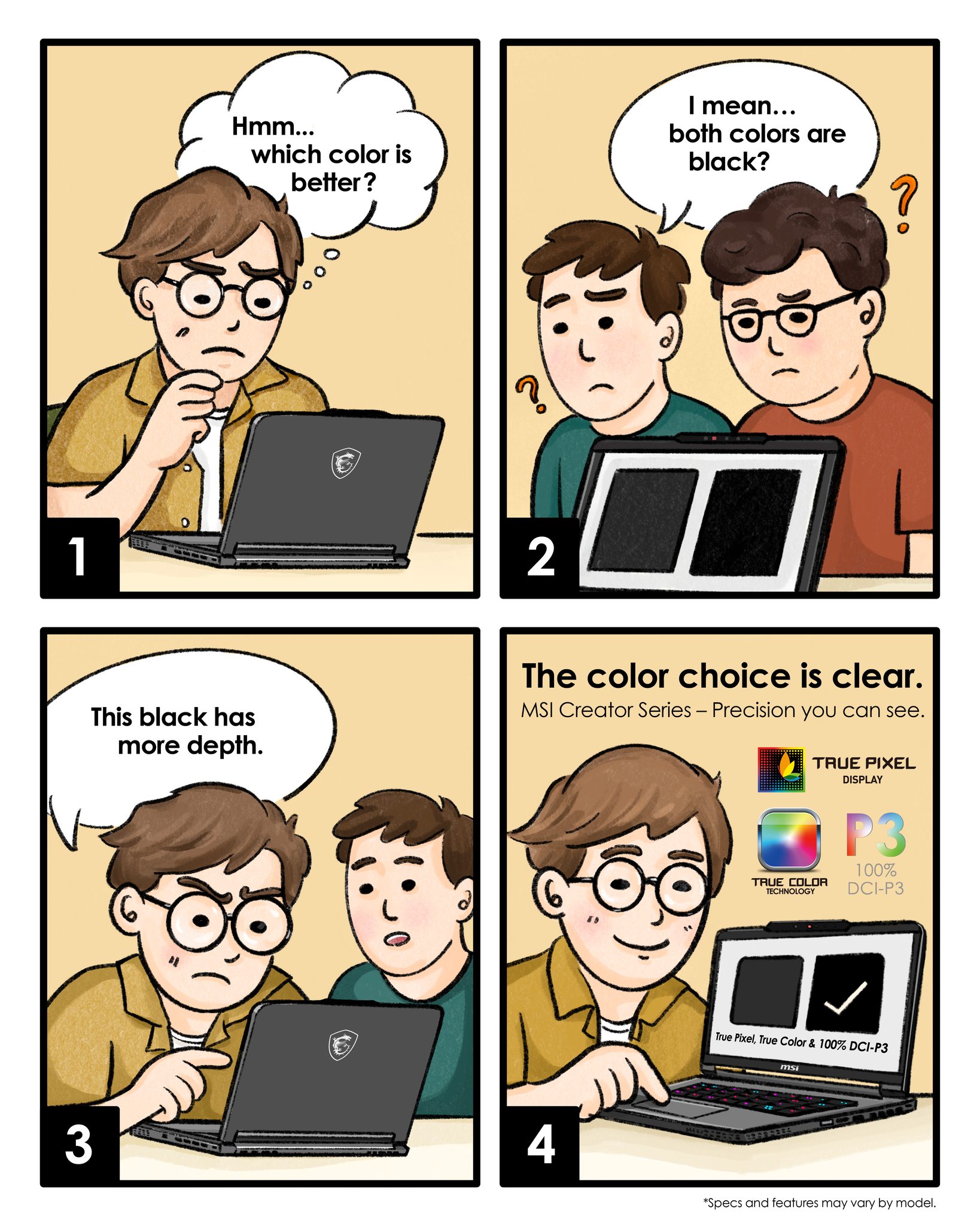 MSI - Only true designers know — it's not just black. 🎨... | Facebook