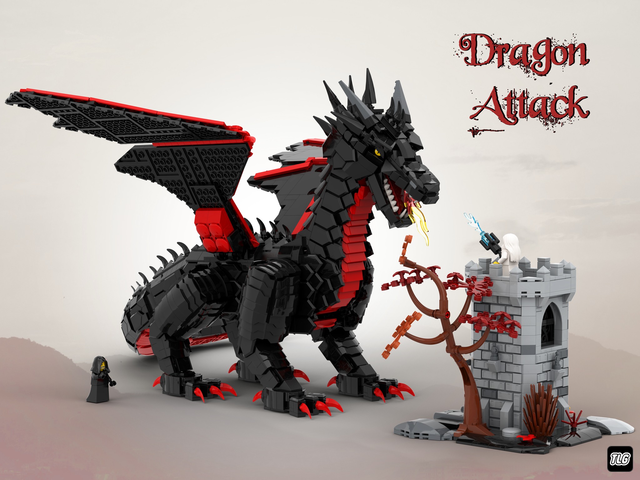 スフィンクス・アンド・ドラゴン Witness the majesty of “Dragon” by saki0404! This stunning beast