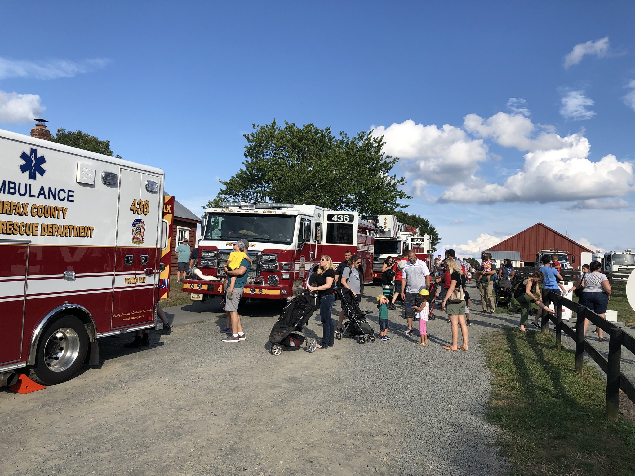 Big truck night at Frying Pan Farm Park in Fairfax County