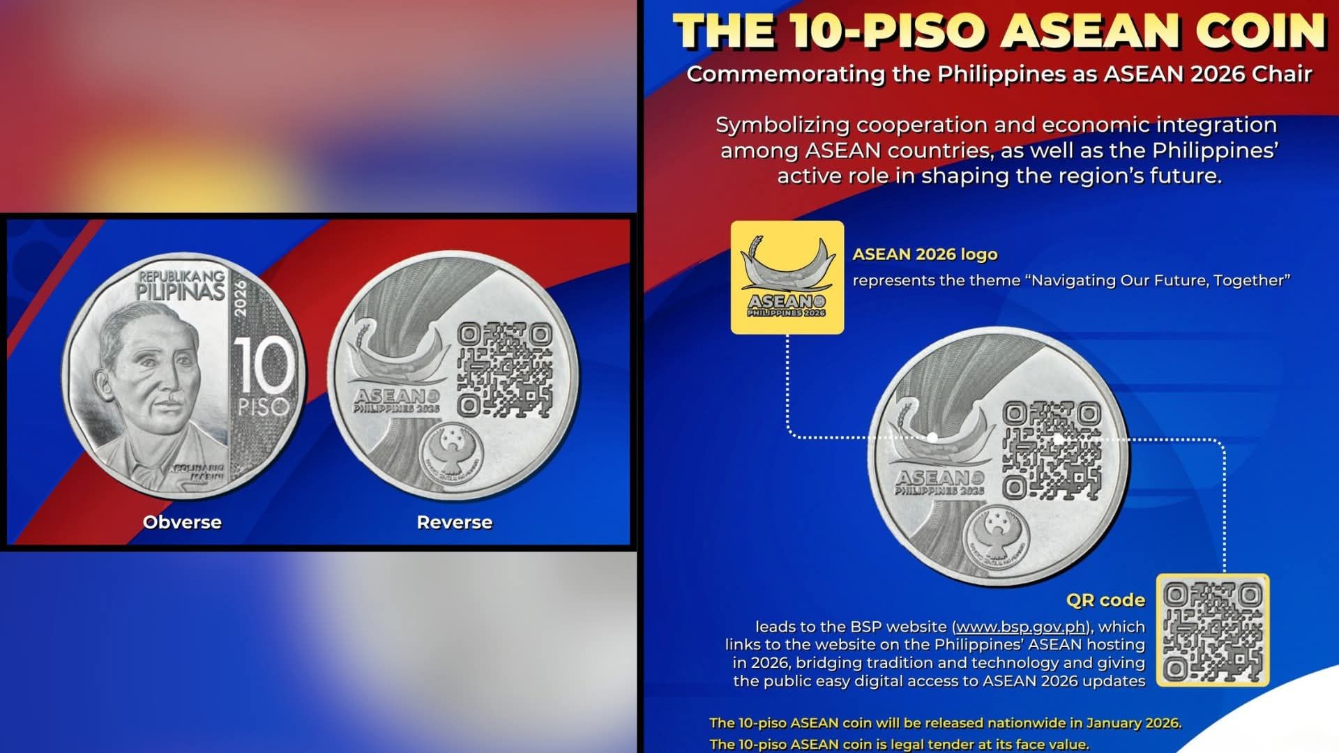Tara - A new look is coming to the 10-piso coin this January 2026. To ...