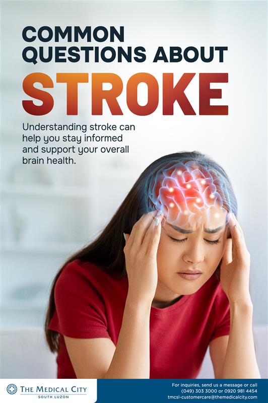 Understanding stroke is key... - The Medical City South Luzon | Facebook