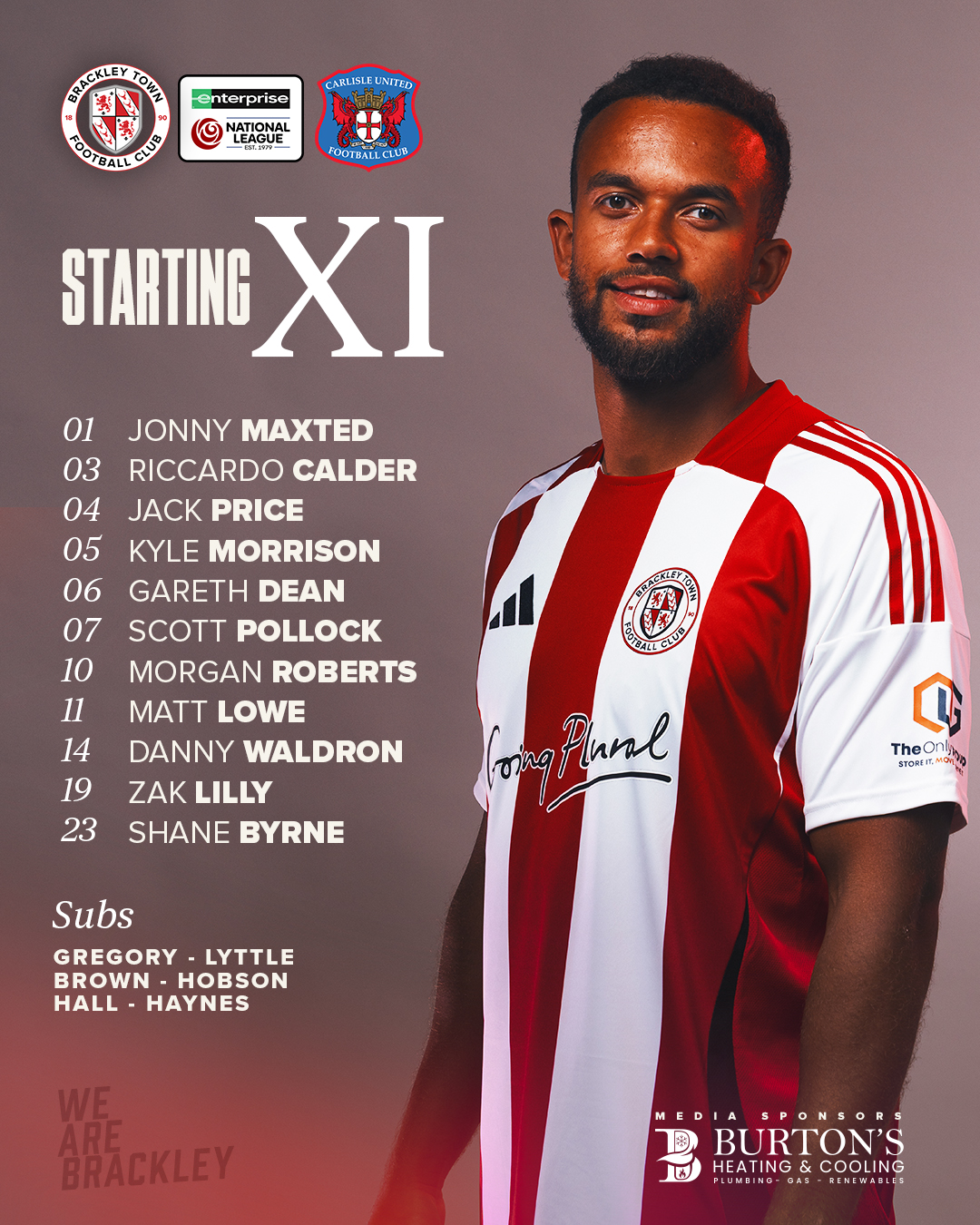 Brackley - Line-up: The Brackley Town line-up to face Carlisle United ...