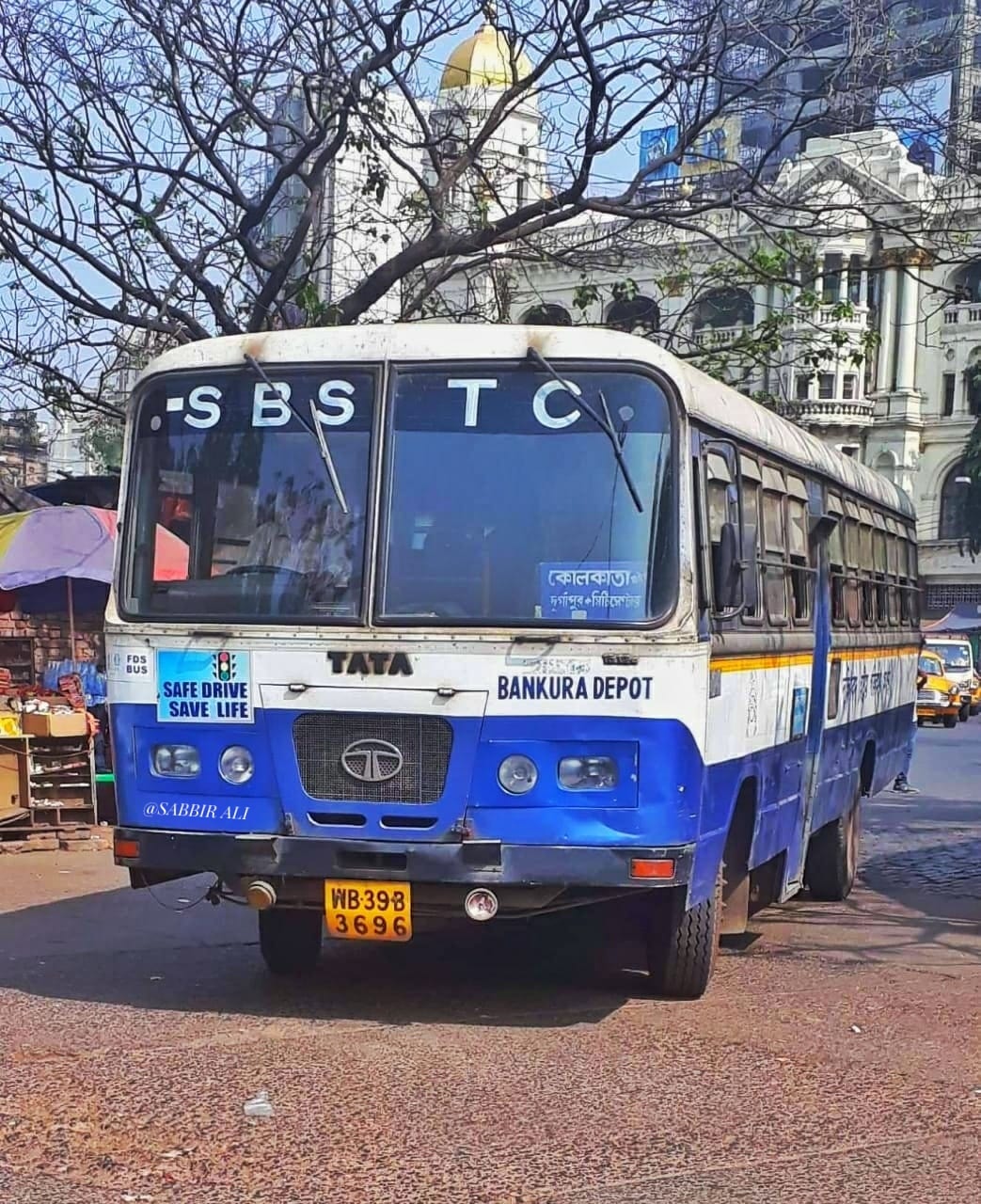 Kolkata bus-o-pedia - SBSTC Tata BS-III LPO 1512C, belonging to SBSTC ...