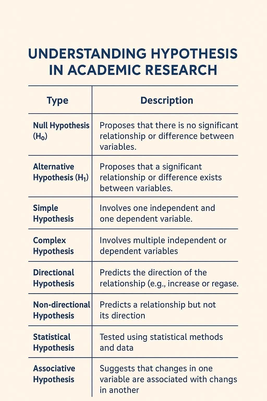 Statistics, - 👉Understanding hypothesis in academic research!! #Academy ...