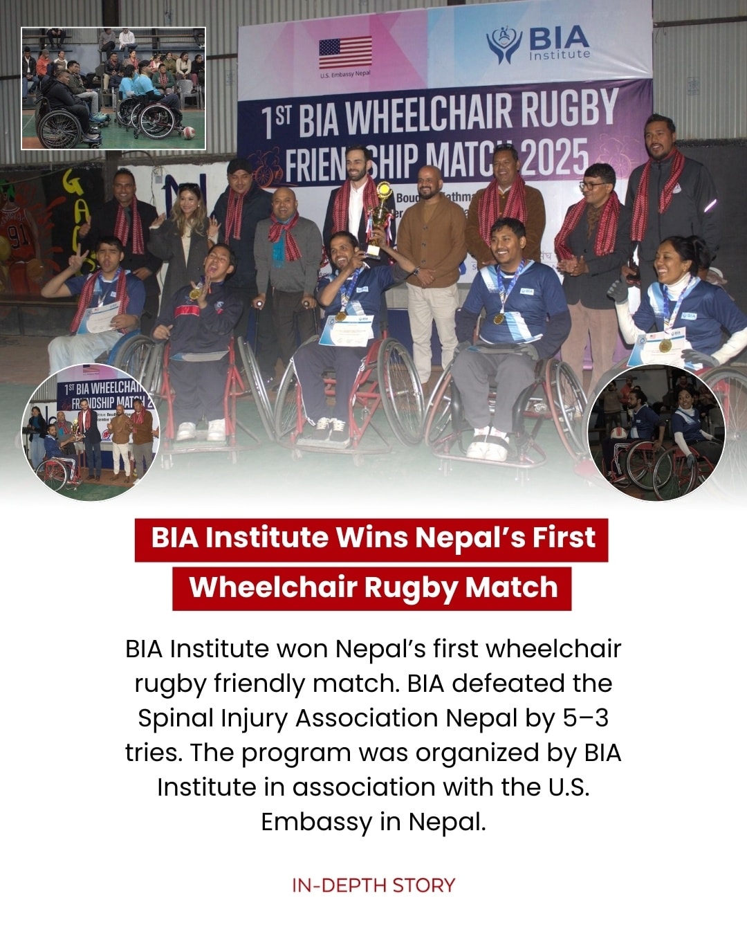 In-Depth - BIA Institute won Nepal’s first wheelchair rugby friendly ...