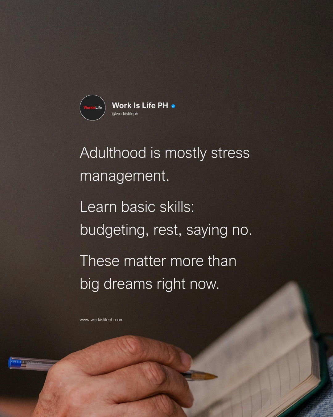 Work - Why do big dreams feel heavy right now? Because the basics aren ...