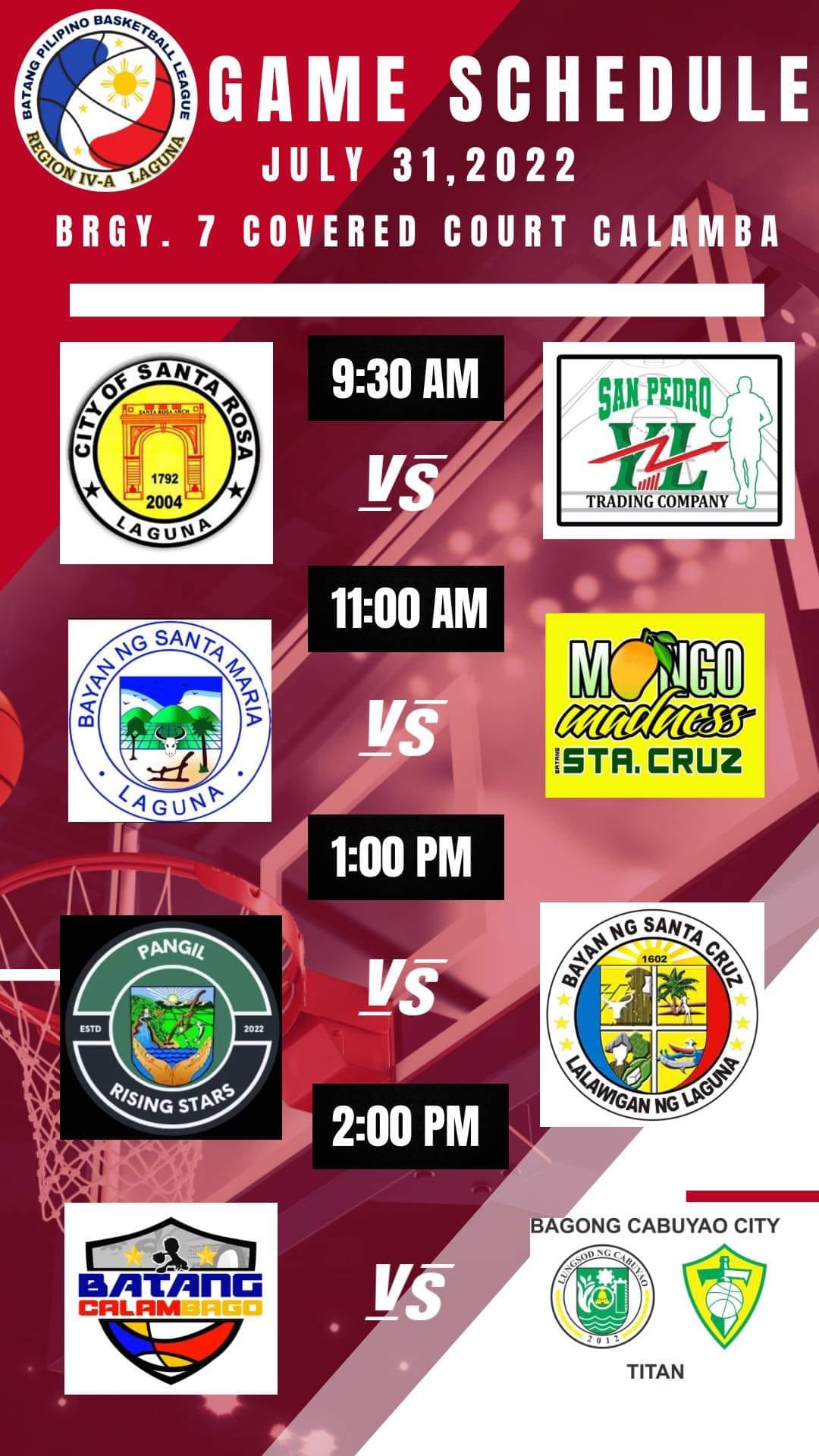 Here is... - BPBL- Batang Pilipino Basketball League Laguna