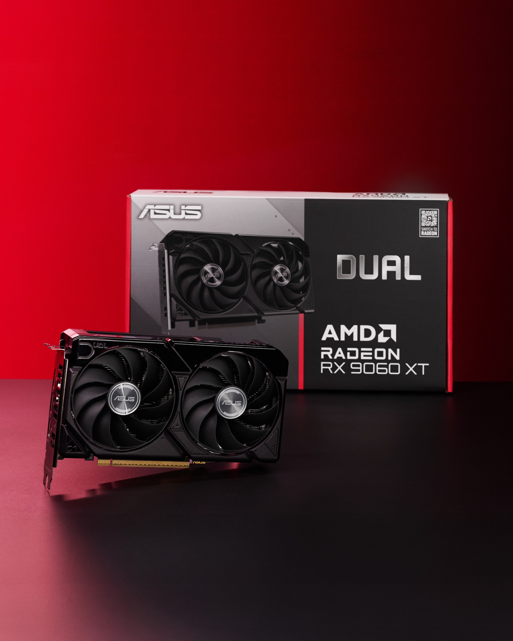 ? Compact performance, unleashed! The ASUS Dual Radeon™ RX 9060 