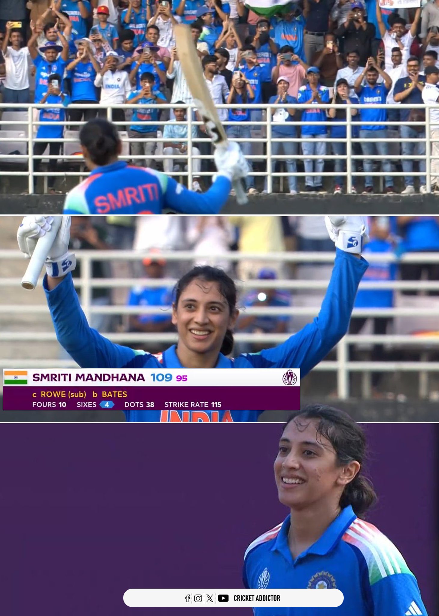 Cricket - Standing ovation for Smriti Mandhana! The Queen of India ...