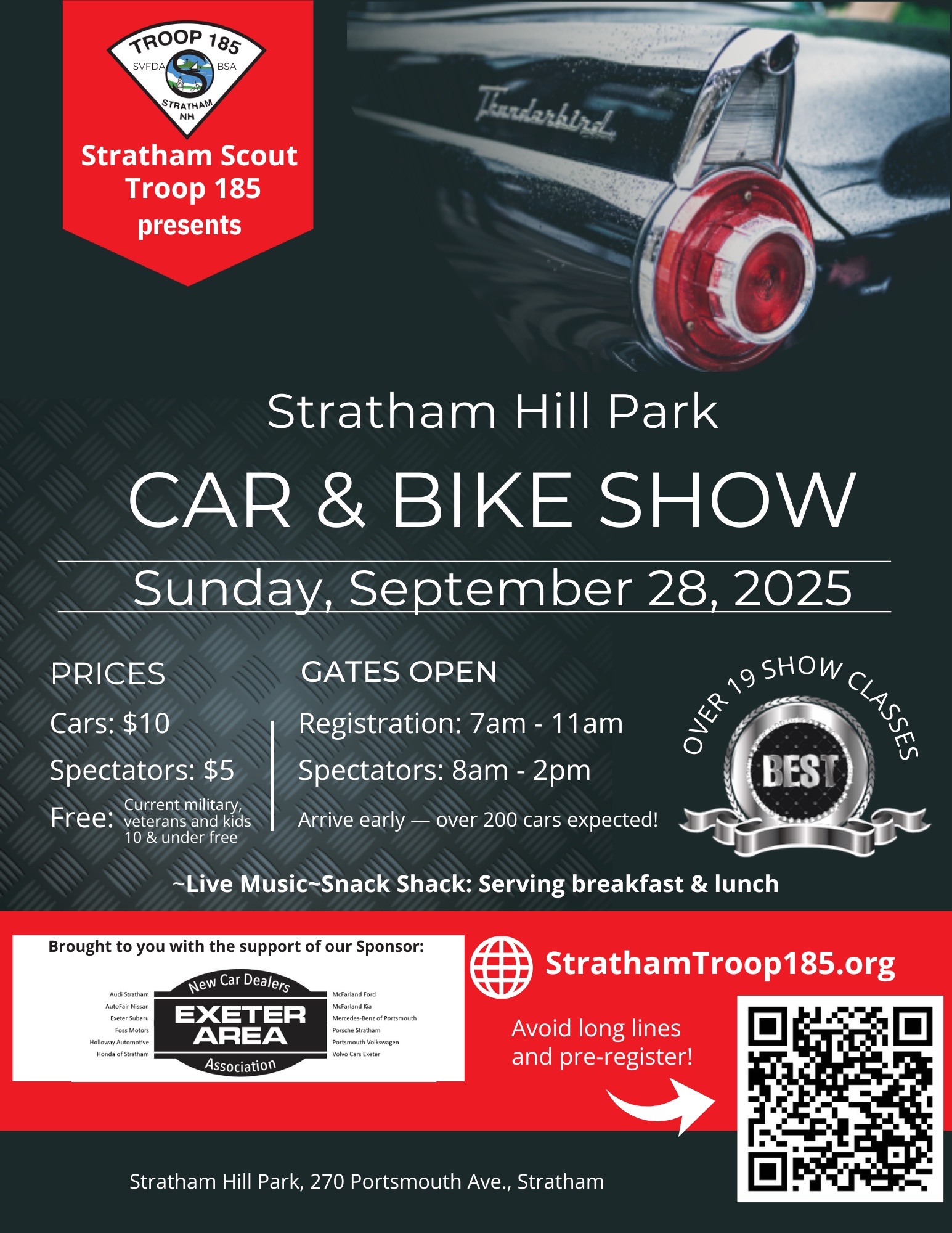 2025 Stratham Hill Park Car & Bike Show