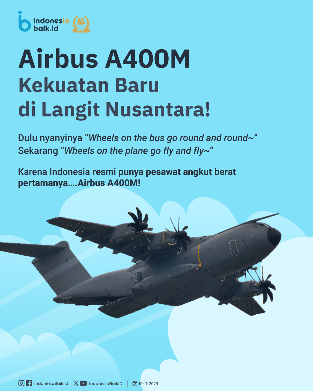 Airbus A400M: Kekuatan Baru di Langit... - IndonesiaBaik.Id | Facebook