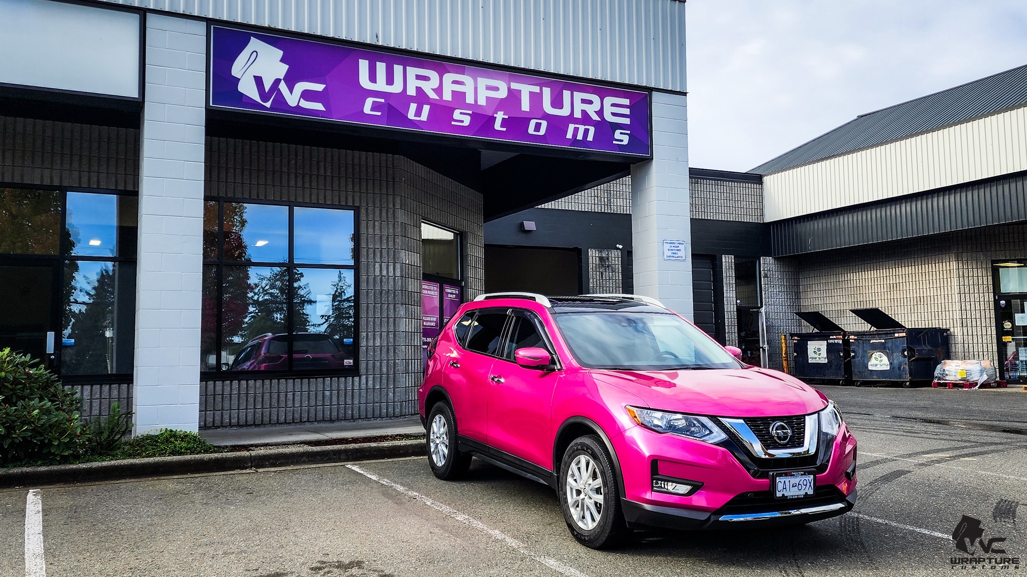 Nissan Rogue in Cosmos Pink with XPEL PPF and ceramic coating