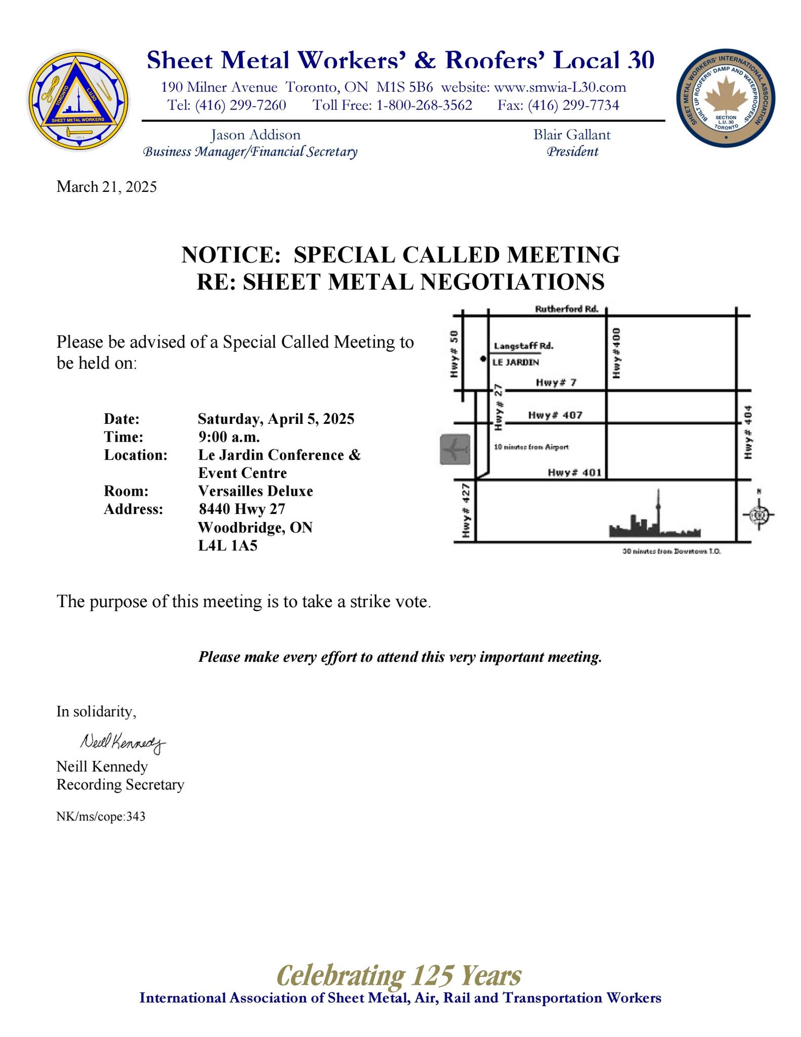 Sheet Metal Workers' & Roofers' Local 30 | Toronto ON