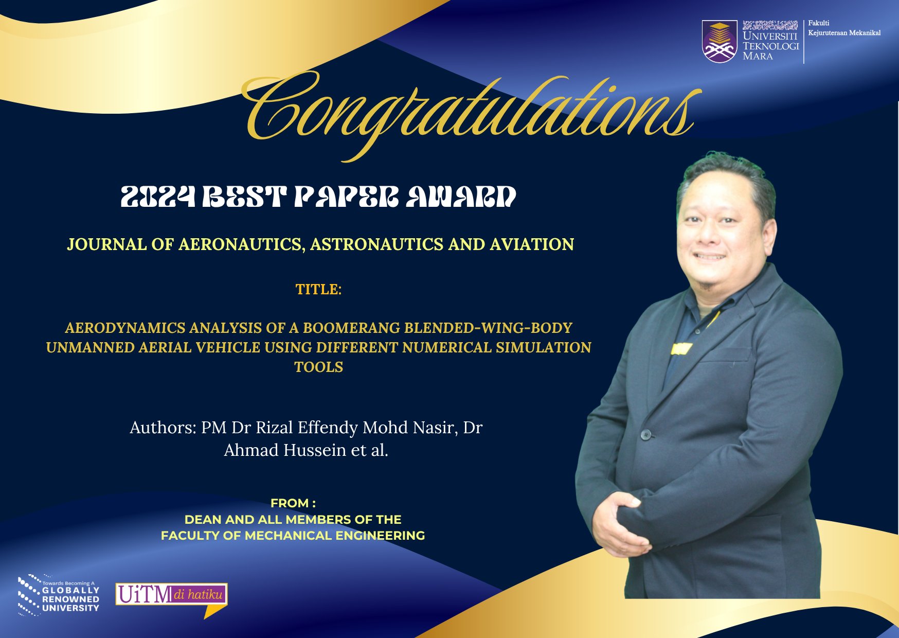 Fakulti Kejuruteraan Mekanikal - Congratulations to Prof Madya Dr Rizal ...