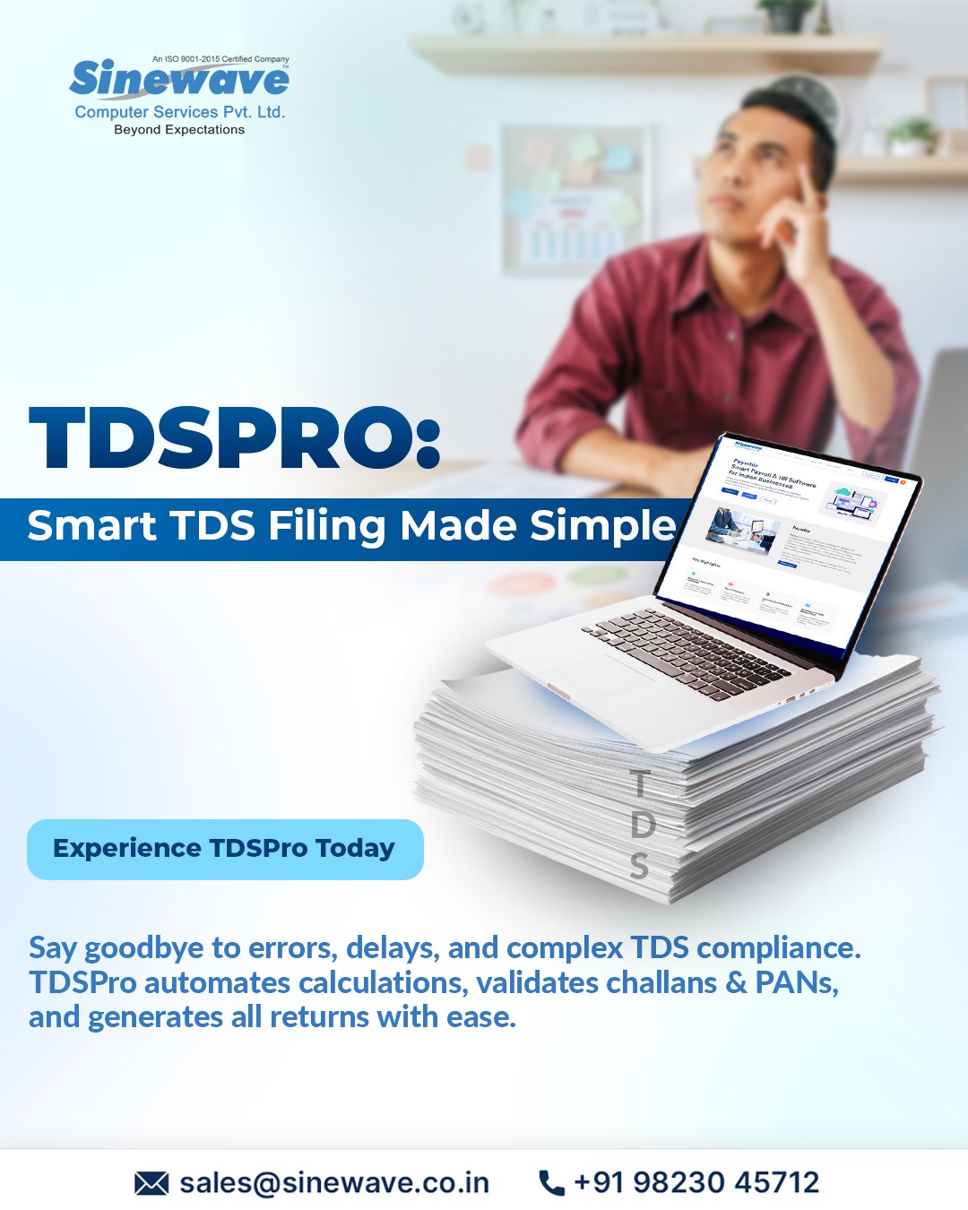 Sinewave - 📄 Smart TDS Filing Made Effortless with TDSPro! Simplify ...