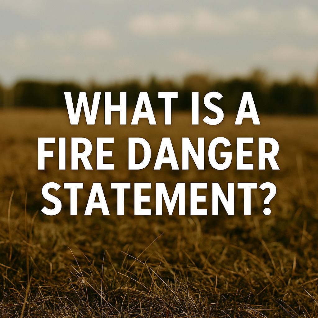 Rowan - 🔥 What Is a Fire Danger Statement? You’ve seen the alerts — but ...