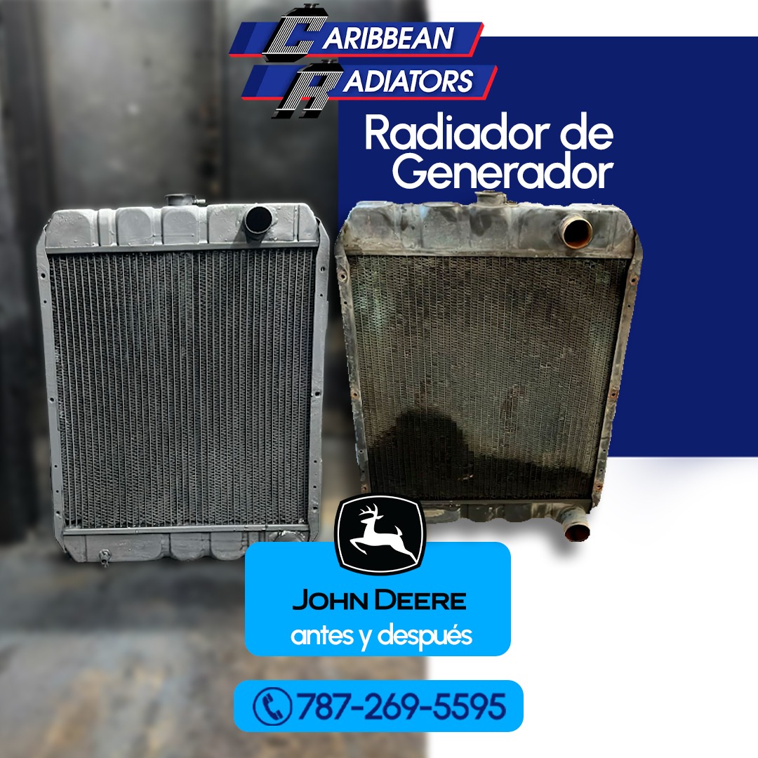 Caribbean - Así queda un radiador de generador John Deere cuando pasa ...