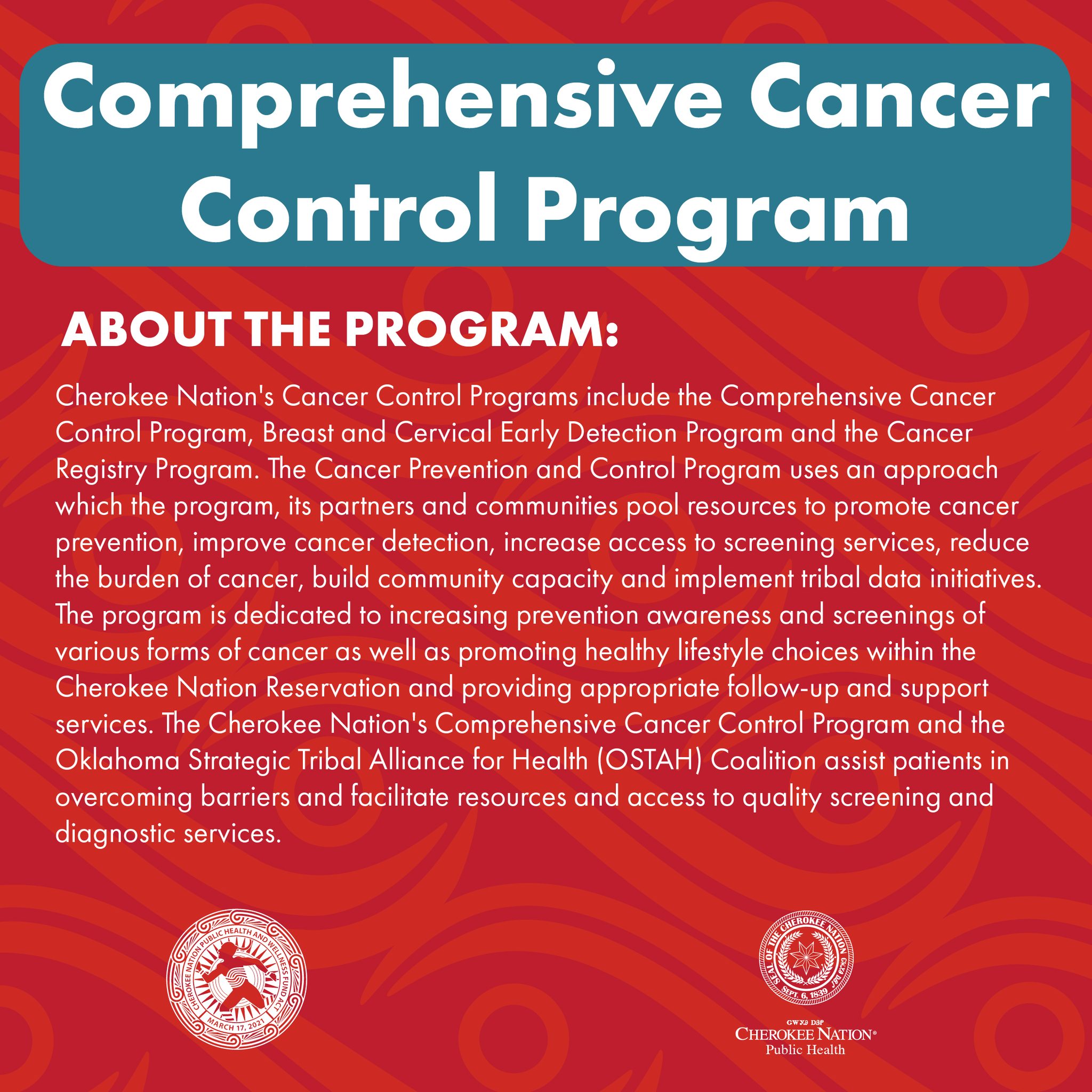 Cherokee Nation’s Cancer... - Cherokee Nation Public Health | Facebook