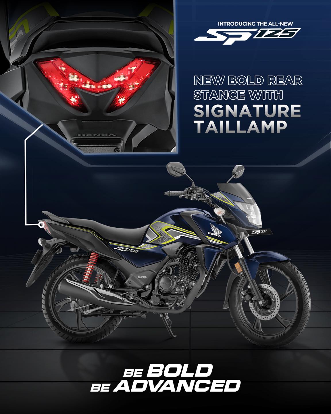 Excel - The Honda SP125’s rear stance and signature tail lamp enhance ...