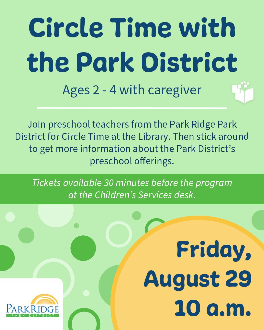Join preschool teachers from... - Park Ridge Public Library | Facebook