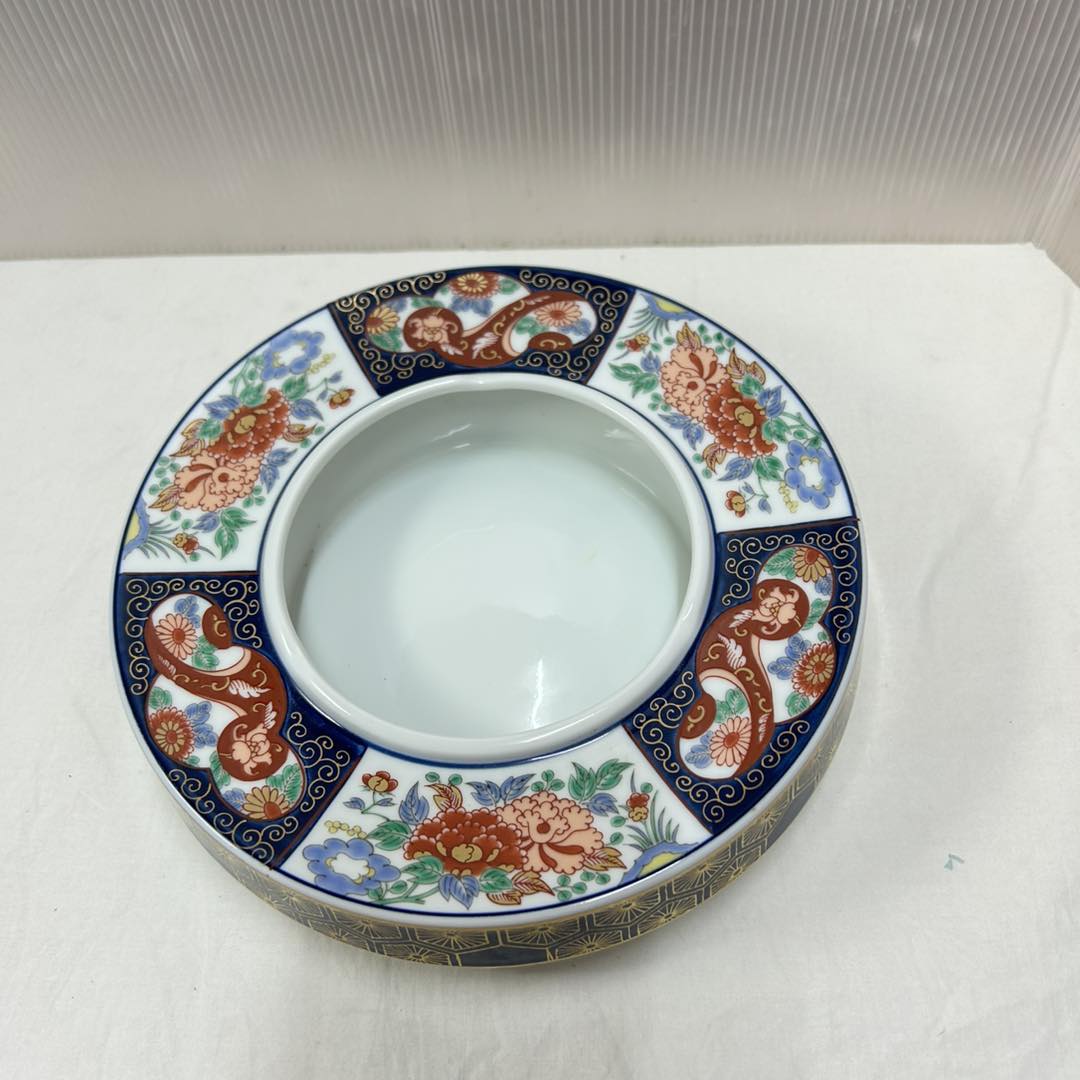 秀峰窯烟灰缸瓷器手绘直径20.6cm x 高5.4cm RM50 Shuho gama ashtray