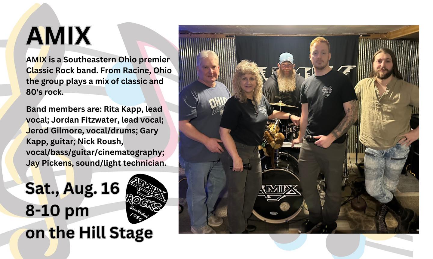 🎸 AMIX – Live on the Hill Stage! 🎶... - The Meigs County Fair | Facebook