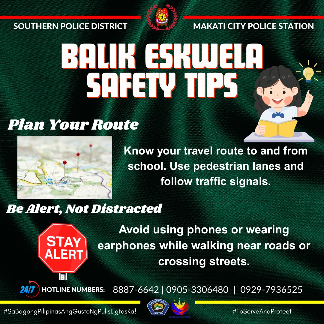 Makati - BALIK ESKWELA SAFETY TIPS Plan Your Route - Know your travel ...