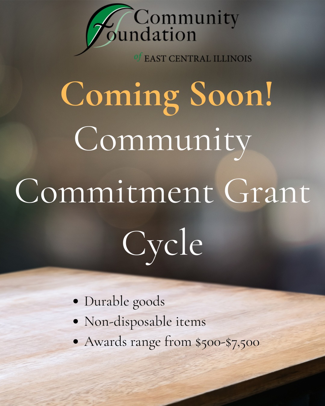 📣 Mark... - Community Foundation of East Central Illinois | Facebook