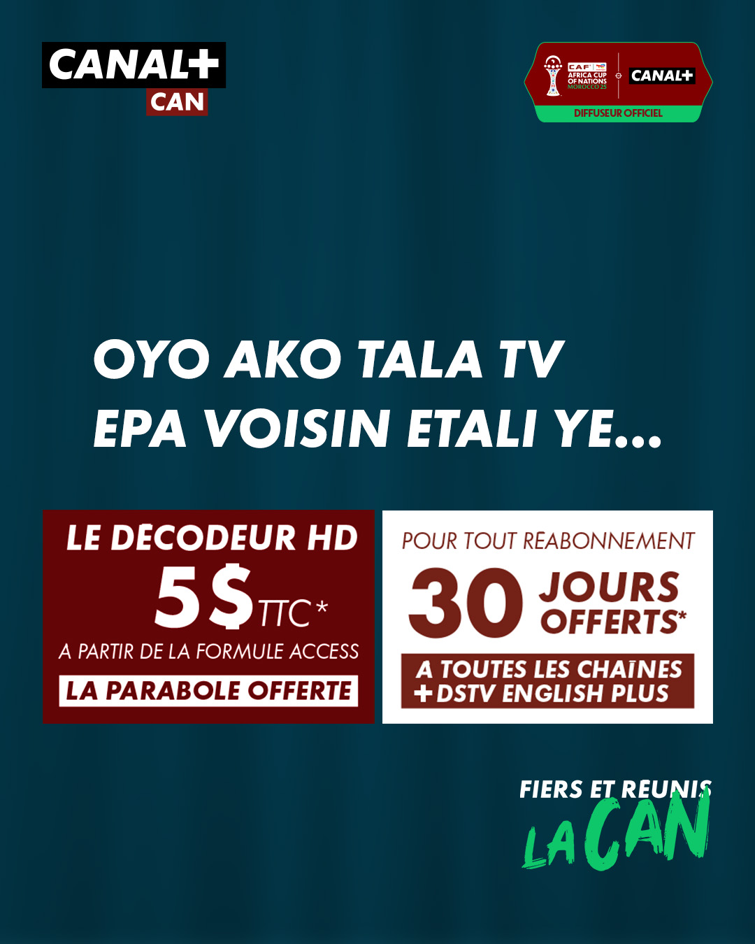 CANAL+ - Tika makambu yako tala TV epa ya batu ! Décodeur HD 5 ...