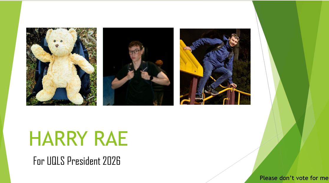 Harry for UQLS President 2026