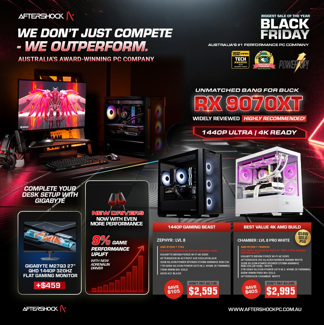 AFTERSHOCK PC Australia added a... - AFTERSHOCK PC Australia