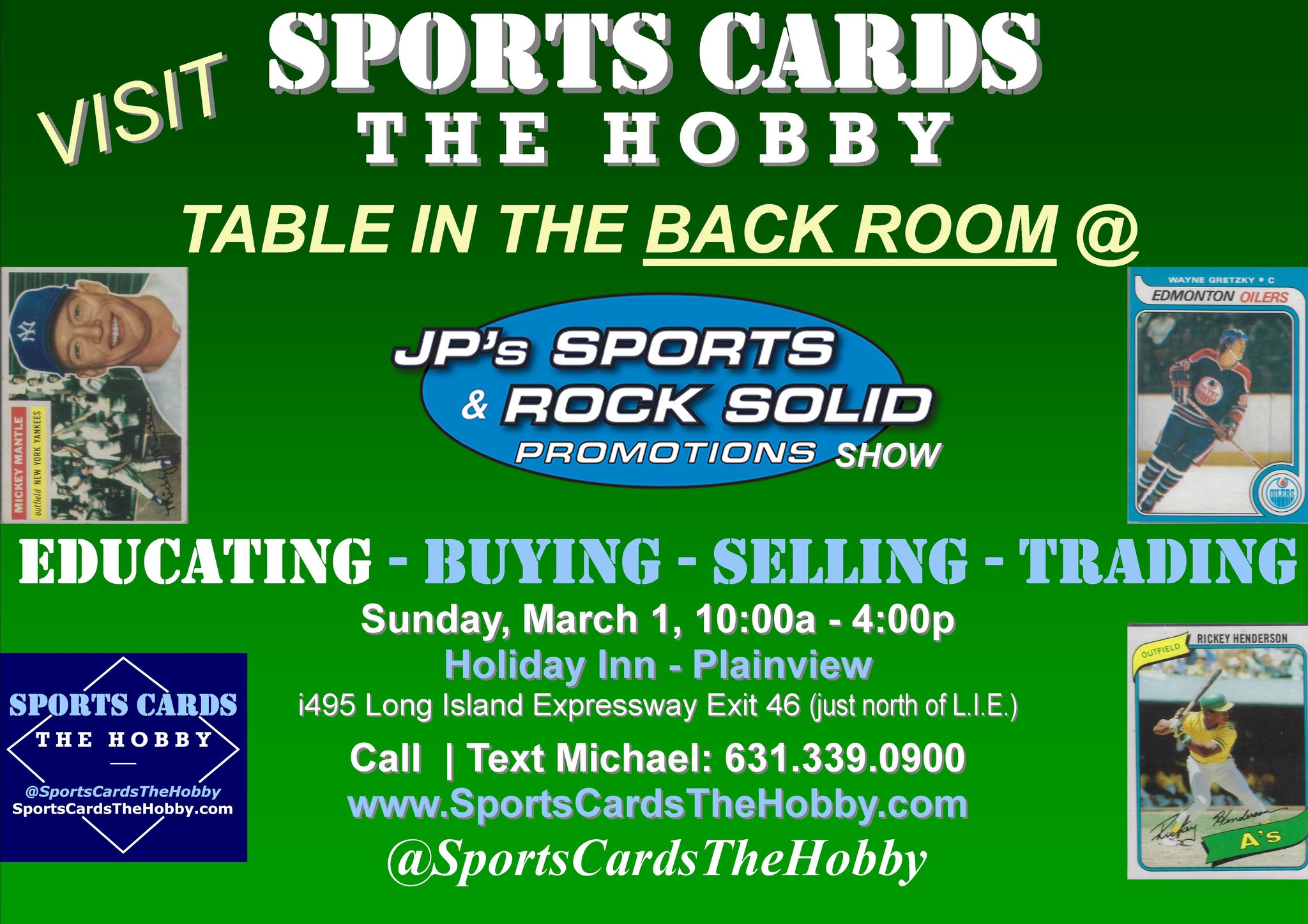 Sports Card Show - Meet Michael of Sports Cards The Hobby (in the BACKROOM)
