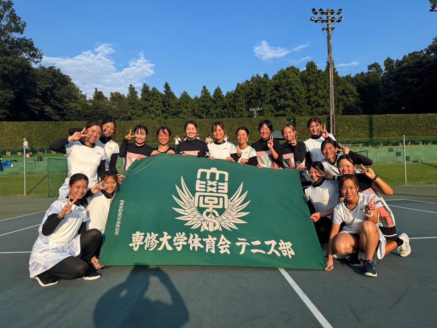 神戸親和女子大学硬式テニス部 - 2019年度関西大学対抗テニスリーグ戦女子2部 VS神戸松蔭女子学院大学 D1 0-6,6(9)-7 D2⚪ ...